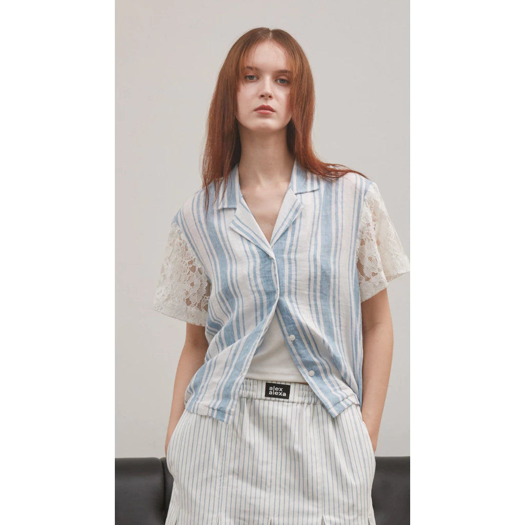 Eloise Shirt Blue - Alexalexa