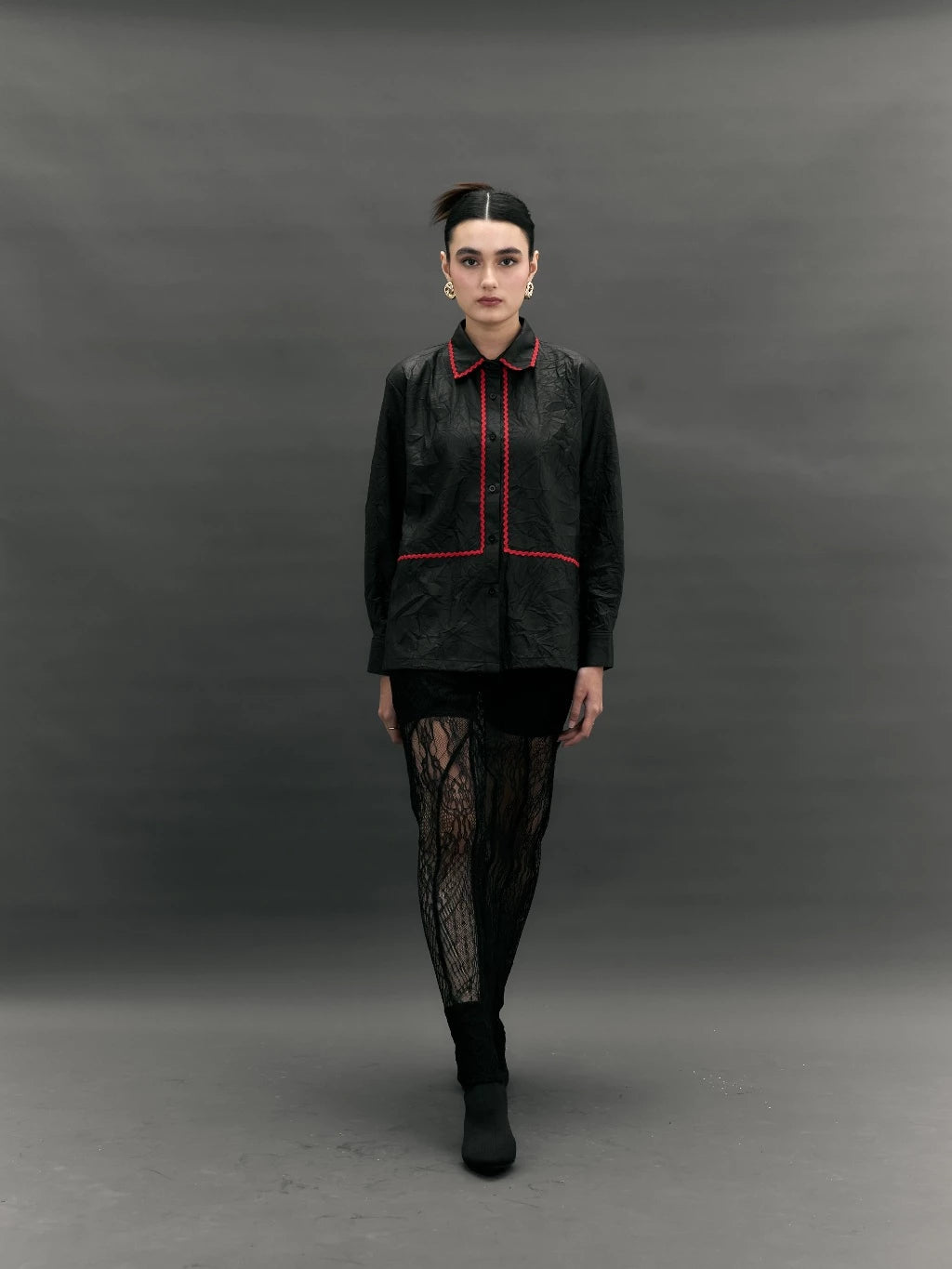 Emily Faux Leather Jacket - Mine
