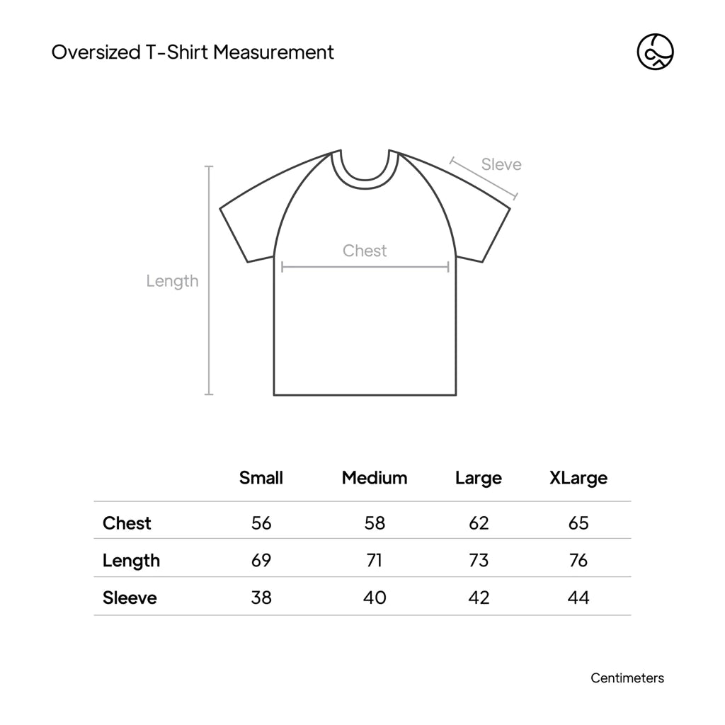 Oversized Raglan T-shirt Grey - Pardens