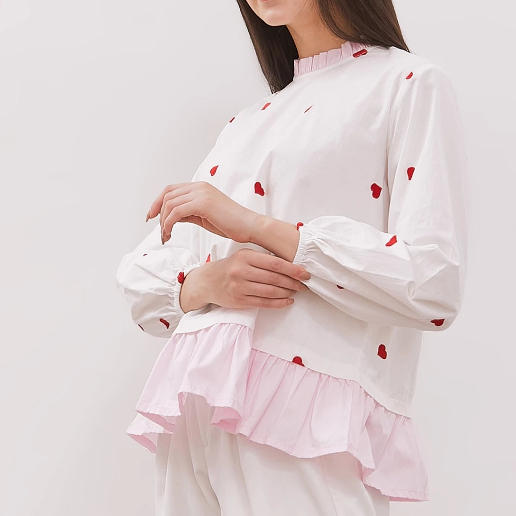 Kyna Love Top Pink Long Sleeve - Curato Market