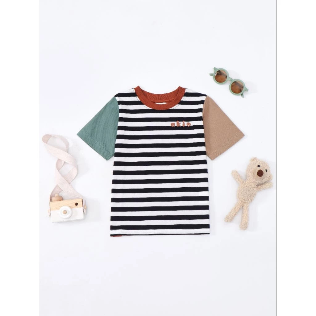 HGL Bambini - Mini Forest Short Tees Black White - Akio