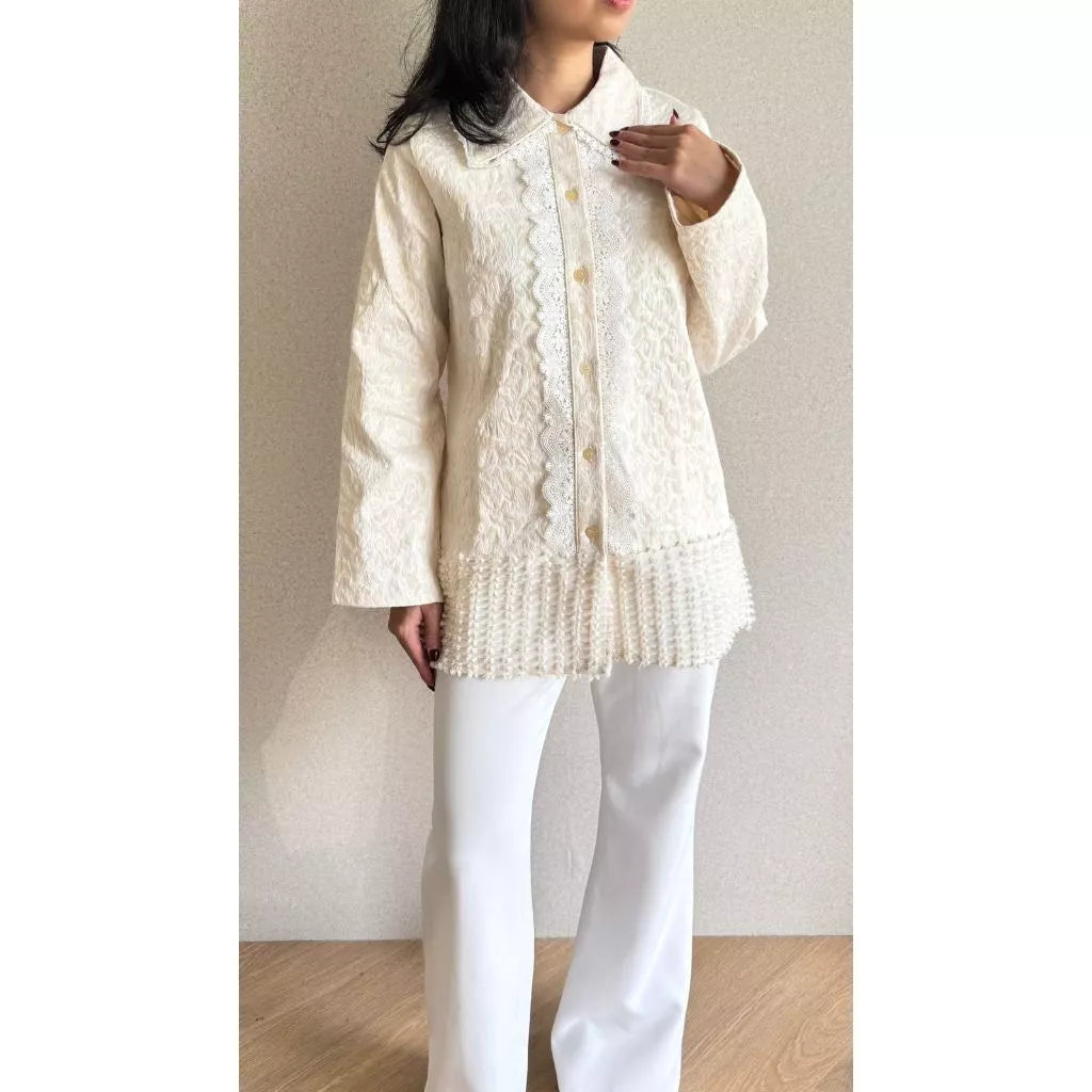 Belva Raya Outer Cream - Mine