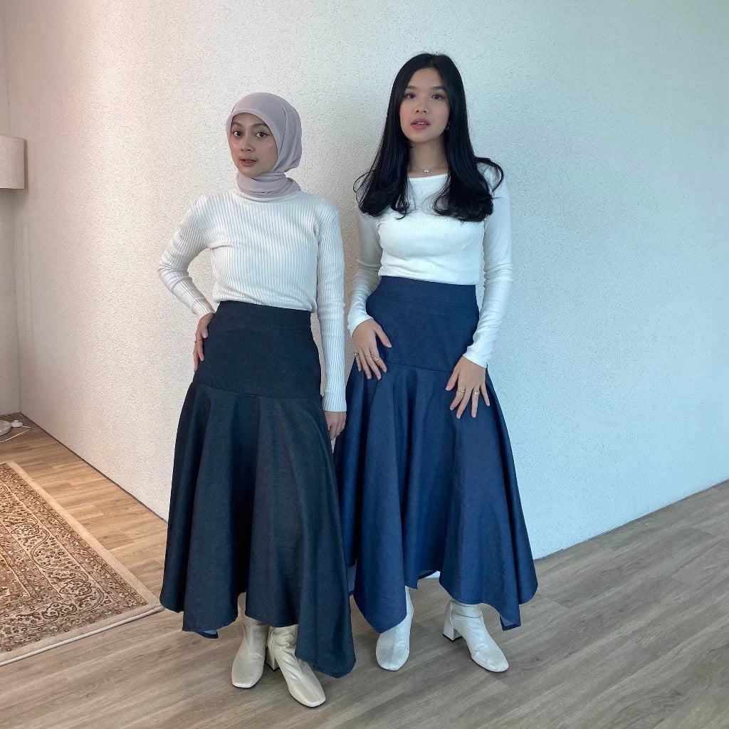 Liora Asymmetrical Flare Skirt - Bling It On