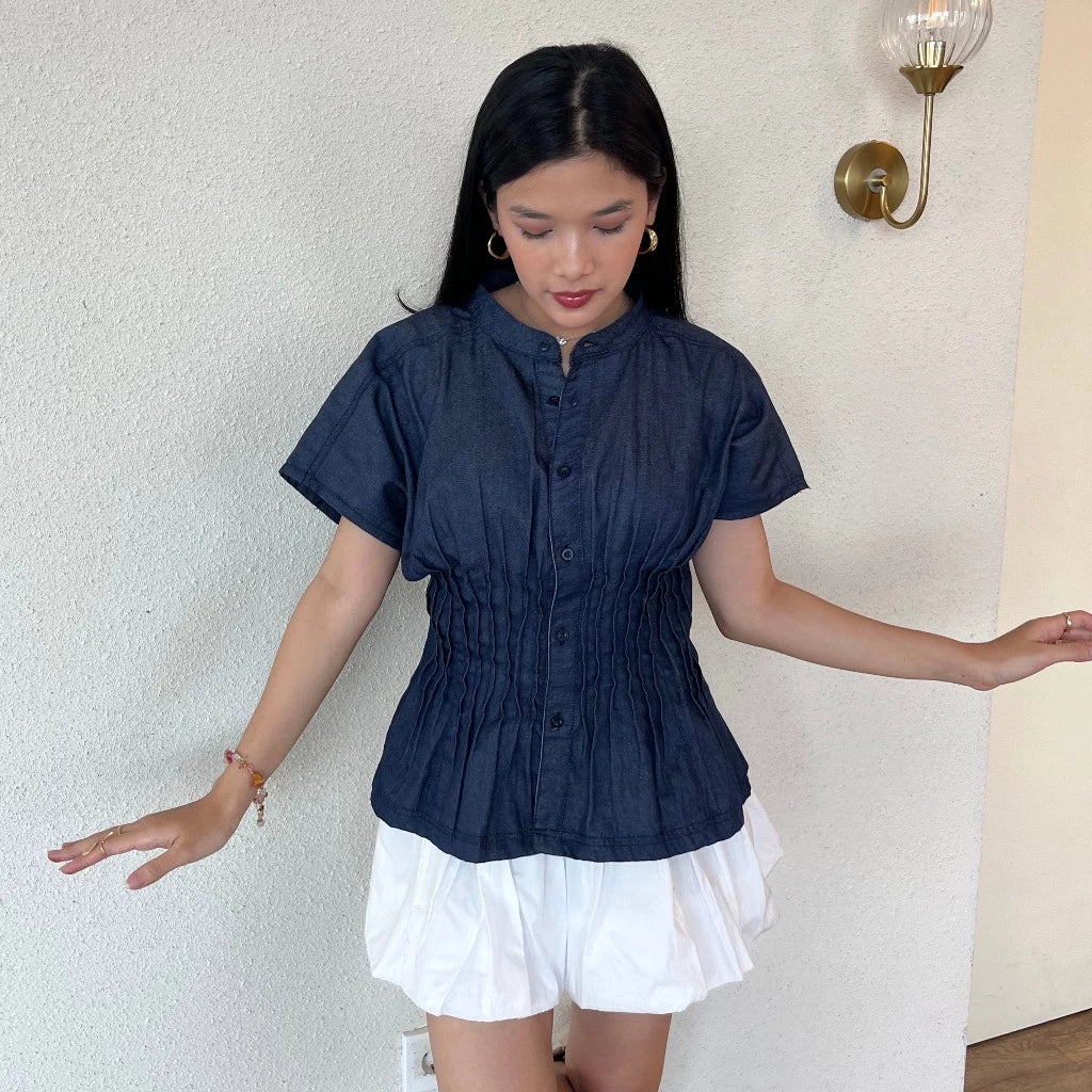 Mirael Denim Vest - Bling It On