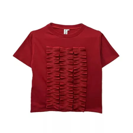 HGL Bambini - Tomato Triple Candy Pleats Red - Mplayground