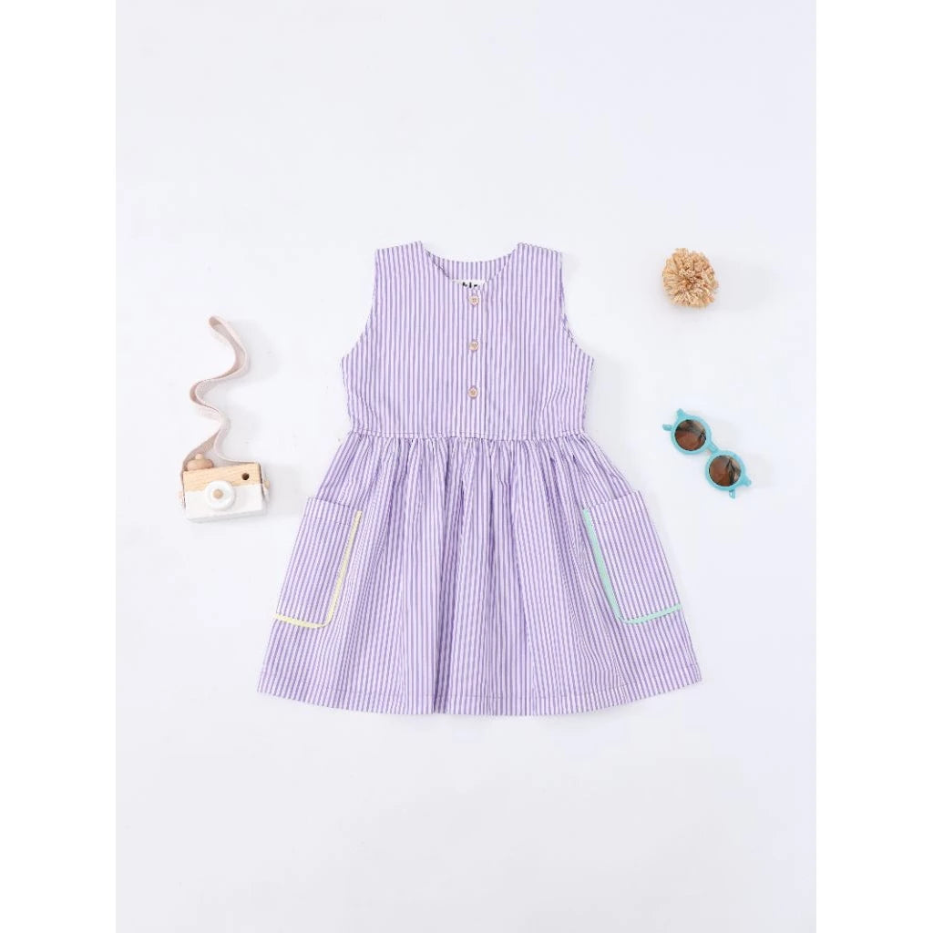 HGL Bambini - Nara Dress Purple - Akio