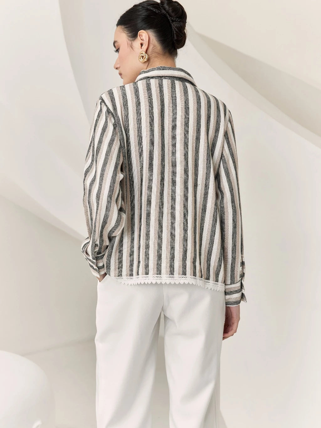 Naura Shirt Stripes - Mine