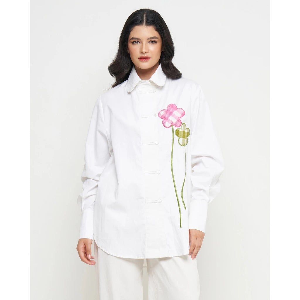 Briony Shirt White - Alexalexa
