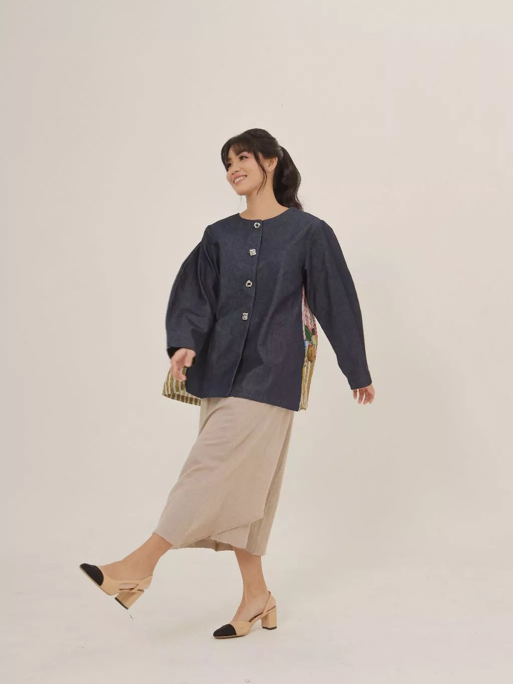 Lore Denim Puffy Outer Adult - LR Studio
