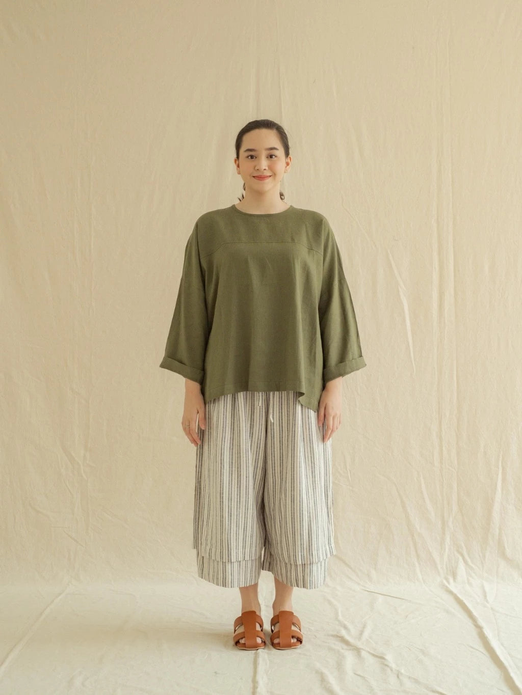 Blouse Relung - Labuan Linen Wear