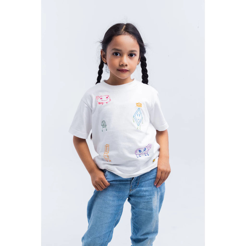 Dimondy Pals Kids T-Shirt - Shimmu And Friends