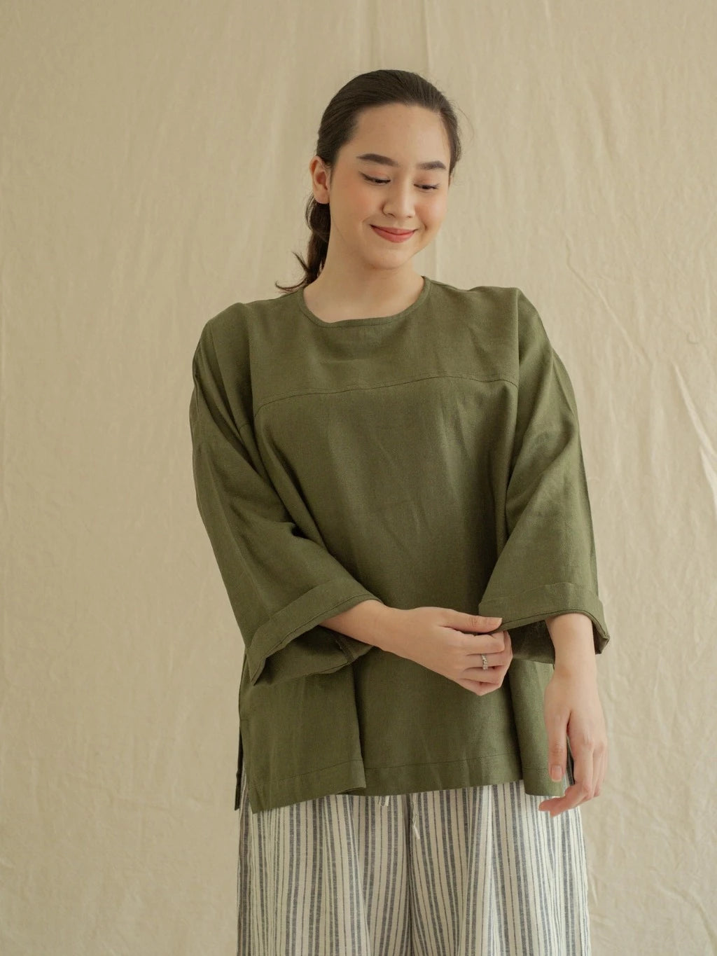 Blouse Relung - Labuan Linen Wear