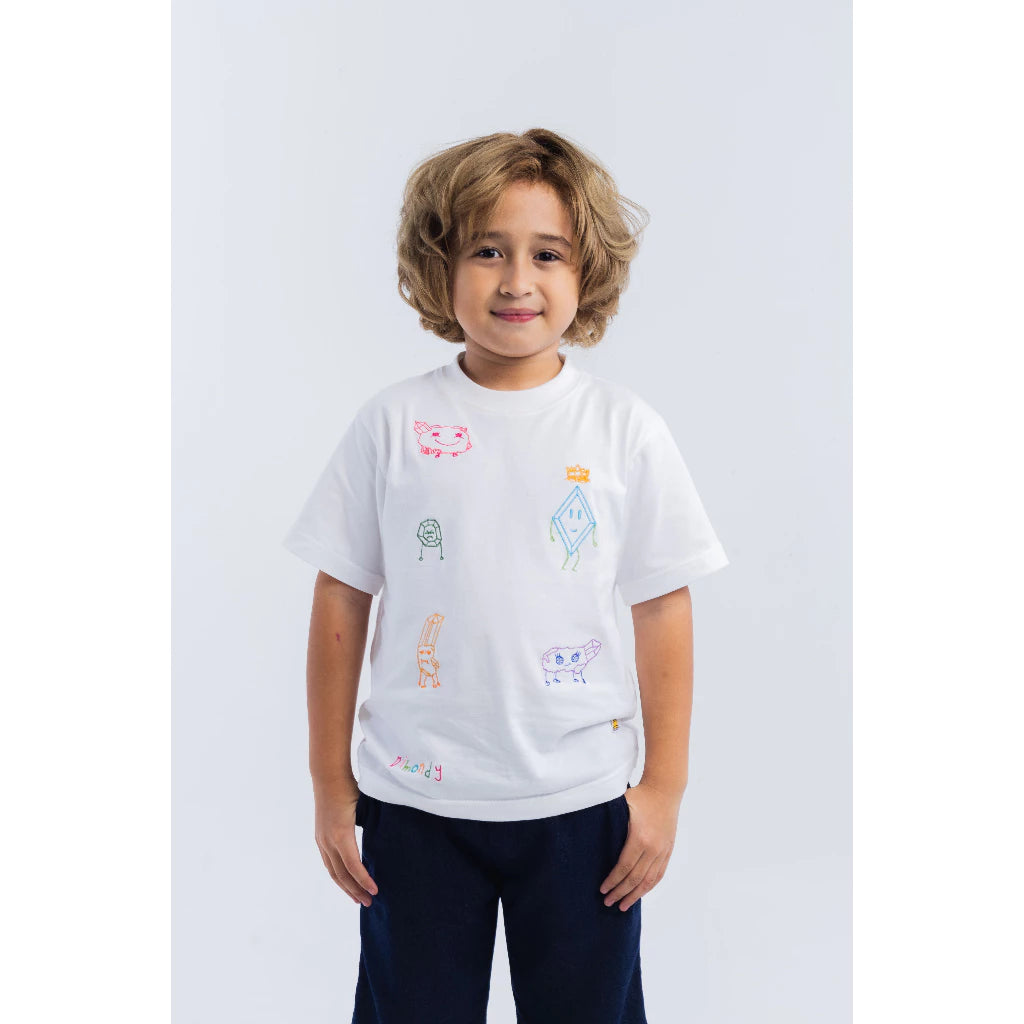 Dimondy Pals Kids T-Shirt - Shimmu And Friends