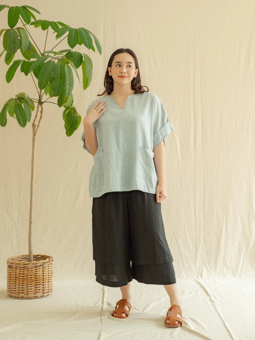 Nala Shirt Salur - Labuan Linen Wear