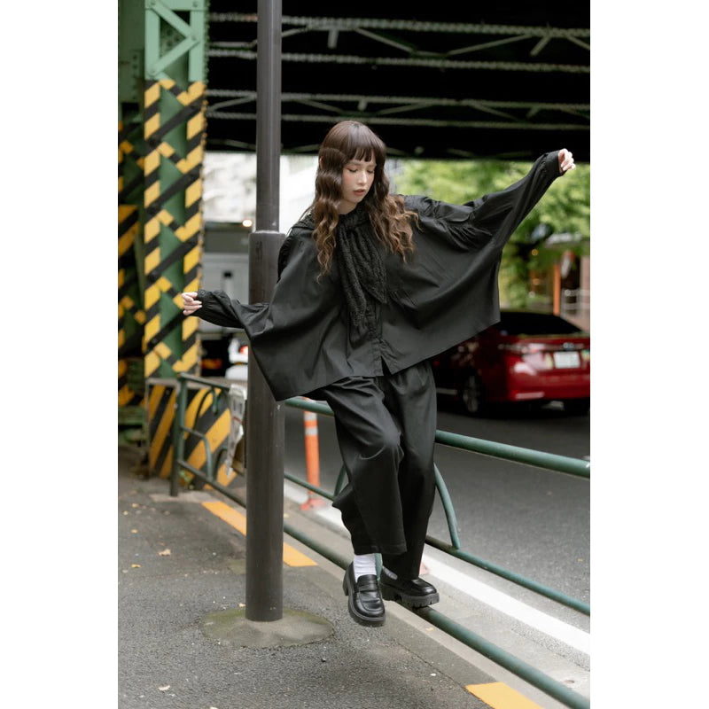 Oversized Luna Shirt Black - Yestoday