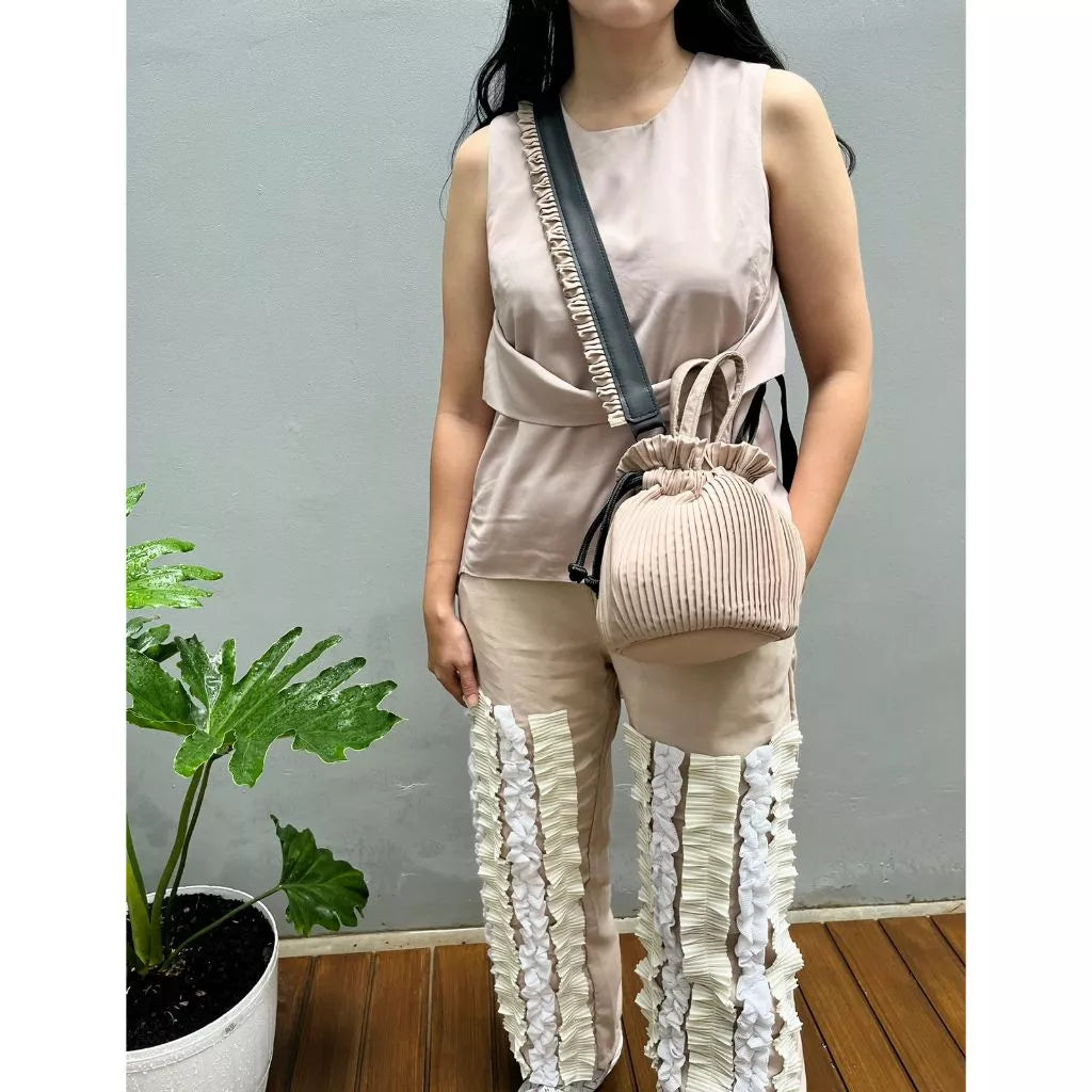 Mini Pleated Bucket Bag - Mannequin Palstic