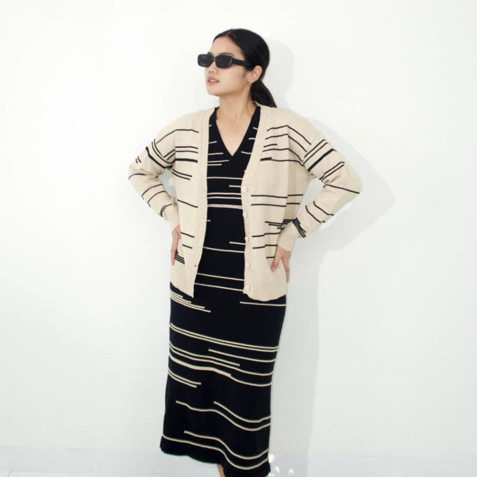 Zanetti Cardigan Cream - Samfu