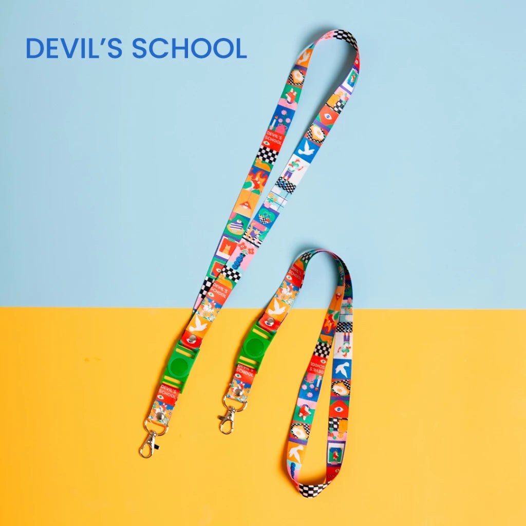 ''Devil's School" Fun Match Lanyard Strap - Oh.Irv