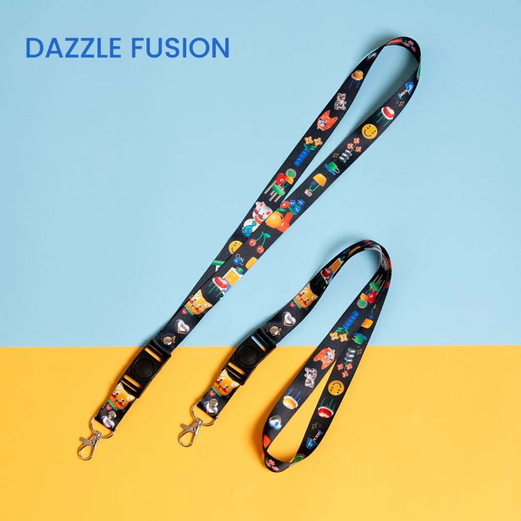 ''Dazzle Fusion'' Fun Match Lanyard Strap - Oh.Irv