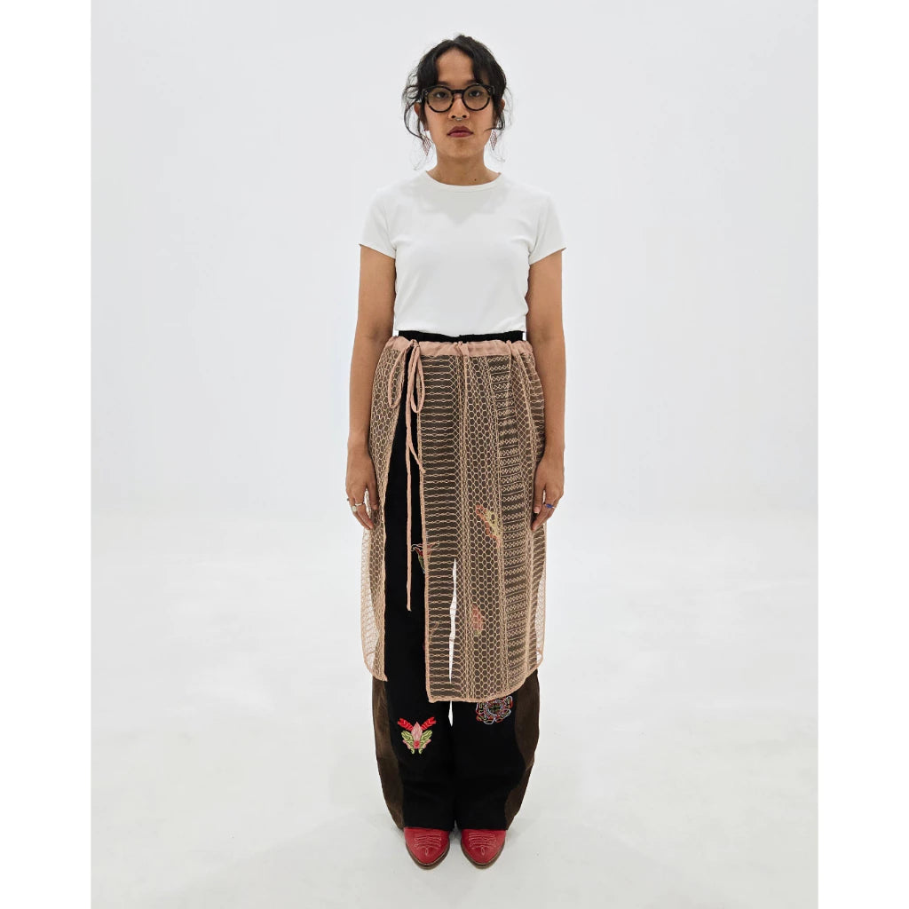 Lily Lace Skirt Brown - Earth Major