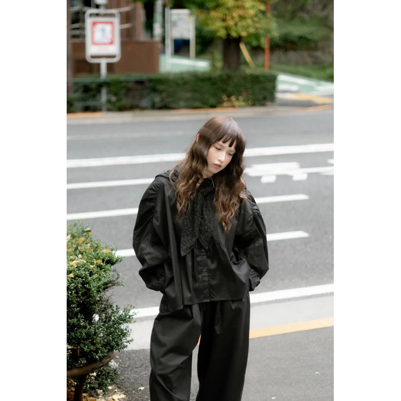 Oversized Luna Shirt Black - Yestoday