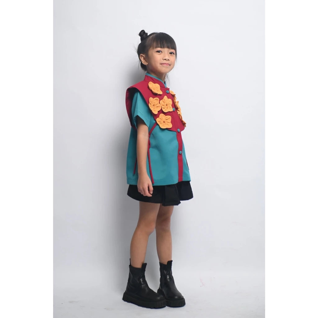 HGL Bambini - Mayleen Top Red Yellow - Amber Kids