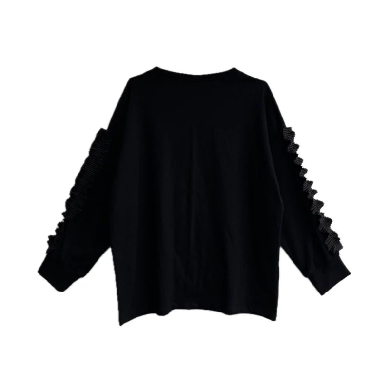 Long Sleeve Building Block Frill Tee - Mannequin Plastic