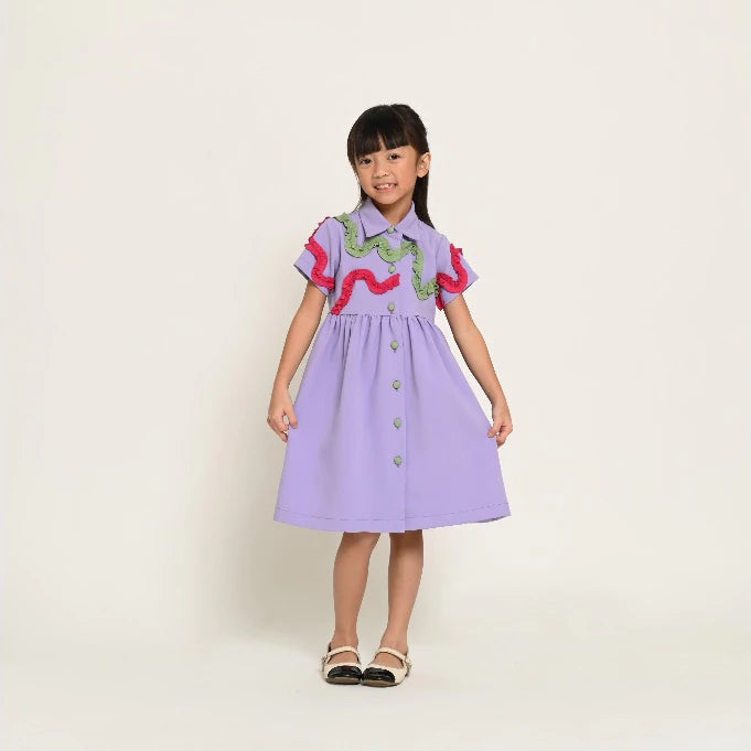 HGL Bambini - Pomelo Dress Purple - Amber Kids