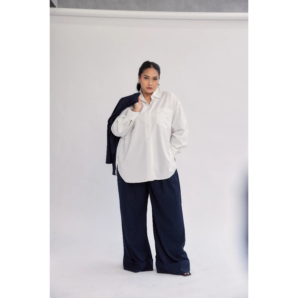 Mine Kind - Boss Pants Navy Stripes - Mine