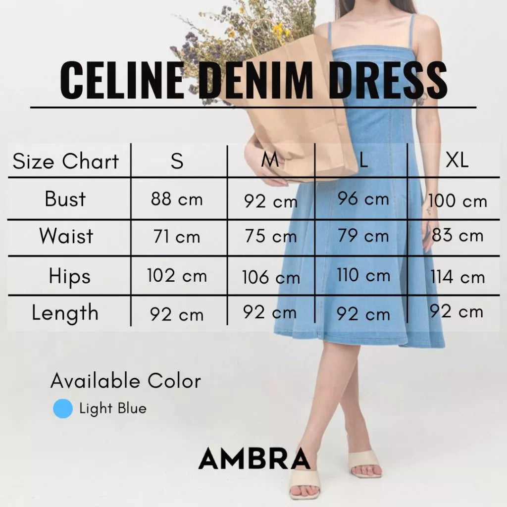 Celine Denim Dress - Ambra La Moda