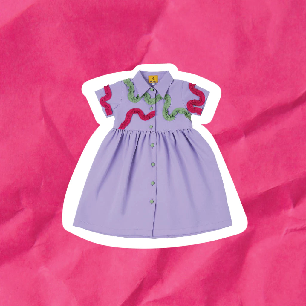 HGL Bambini - Pomelo Dress Purple - Amber Kids