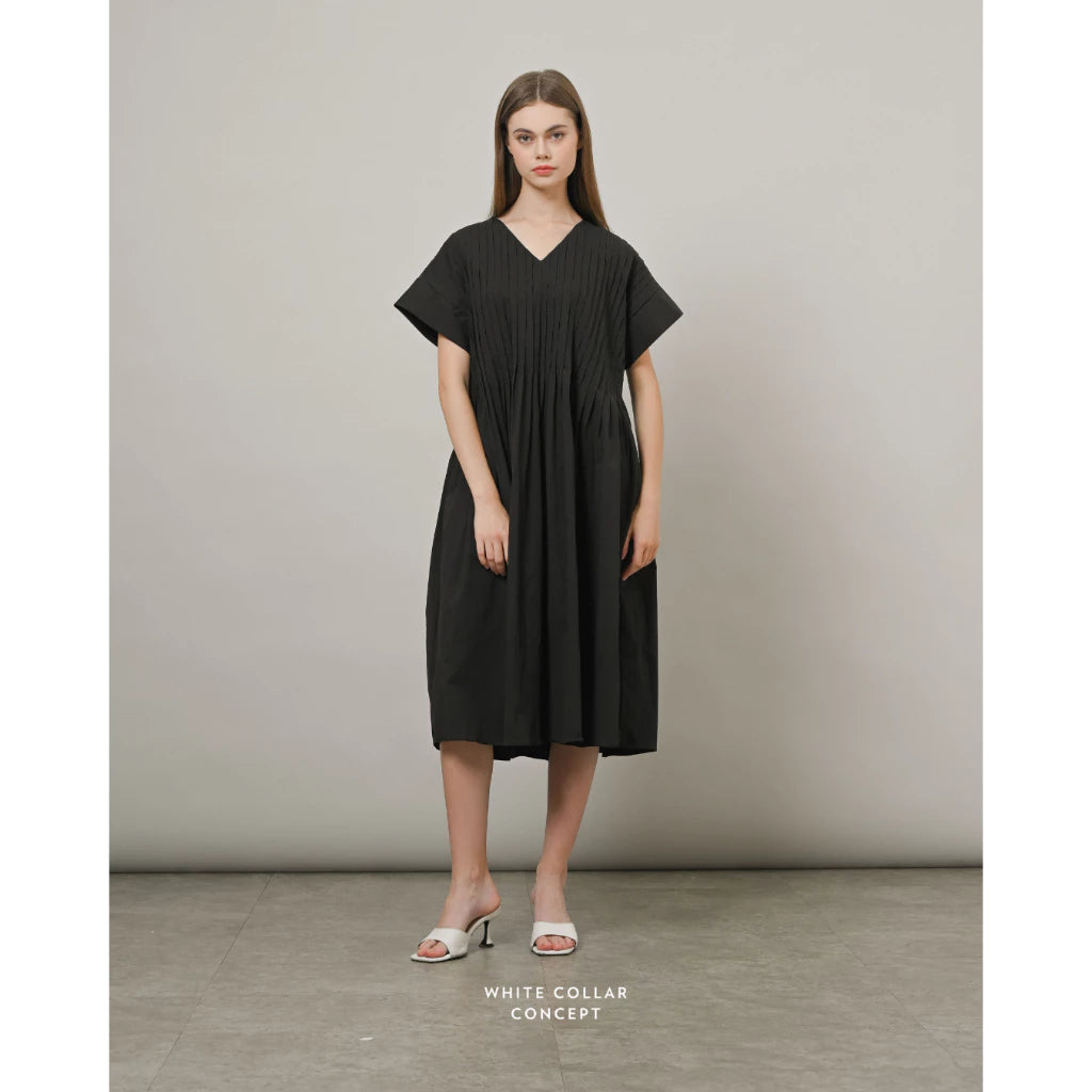 Hazel Dress - White Collar Concept