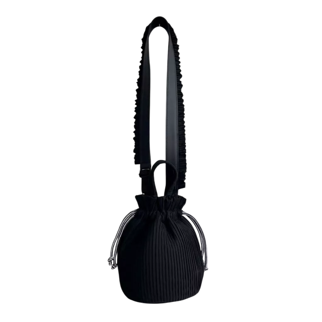 Mini Pleated Bucket Bag - Mannequin Palstic