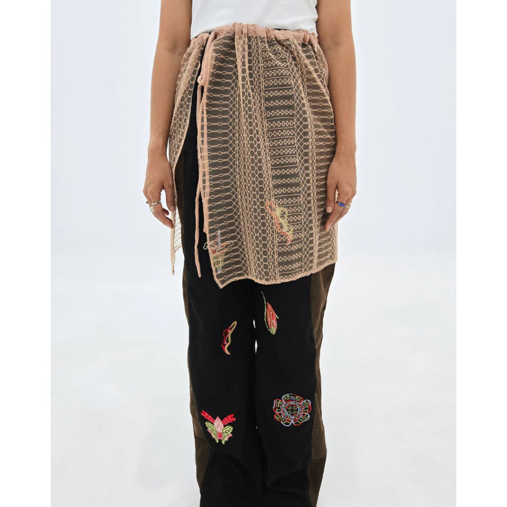 Lily Lace Skirt Brown - Earth Major