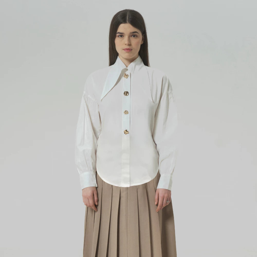 Poppins Shirt Broken White - Morningsol