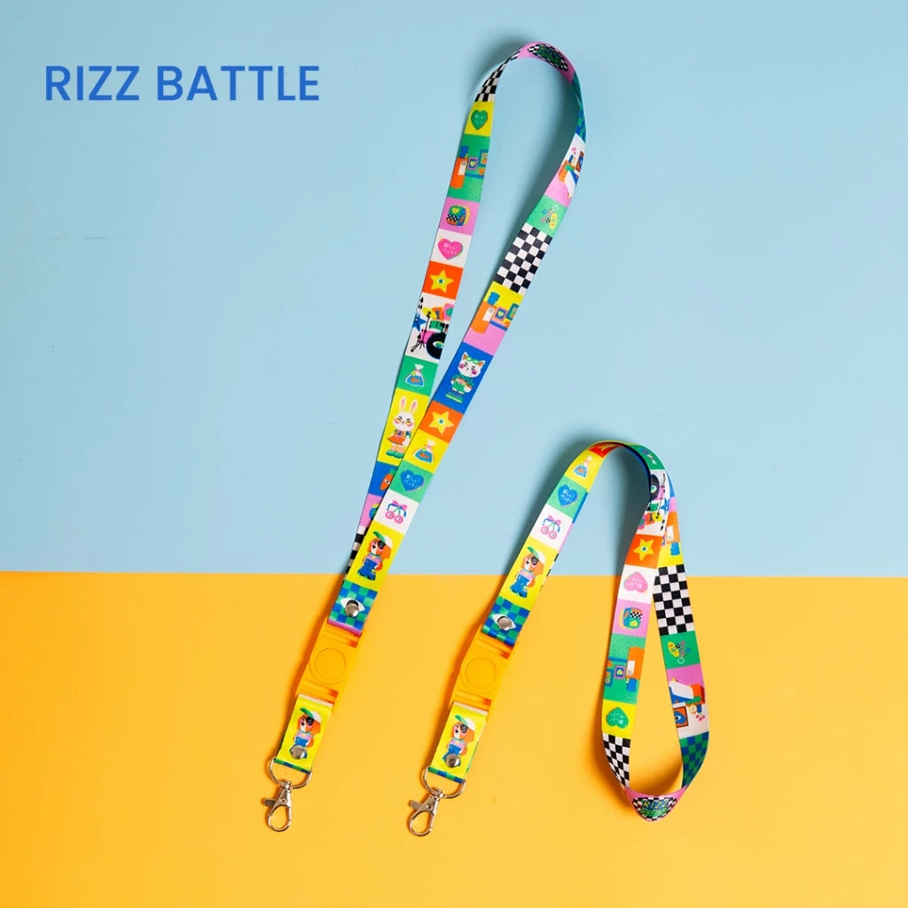 ''Rizz Battle'' Fun Match Lanyard Strap - Oh.Irv