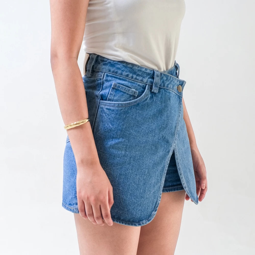 Laurent Denim Skort - Ambra La Moda