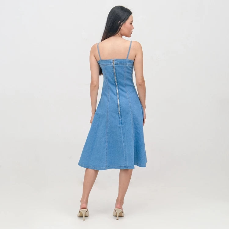 Celine Denim Dress - Ambra La Moda