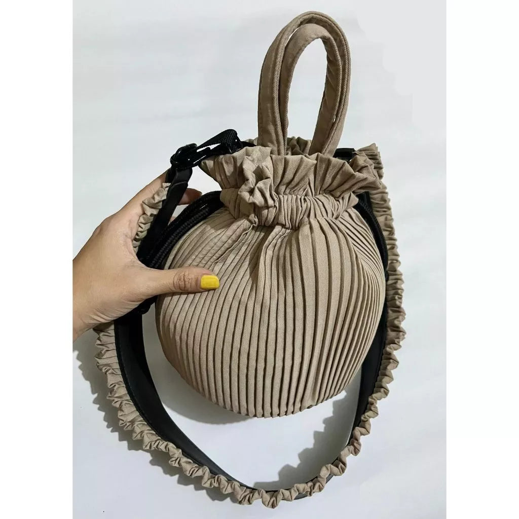 Mini Pleated Bucket Bag - Mannequin Palstic