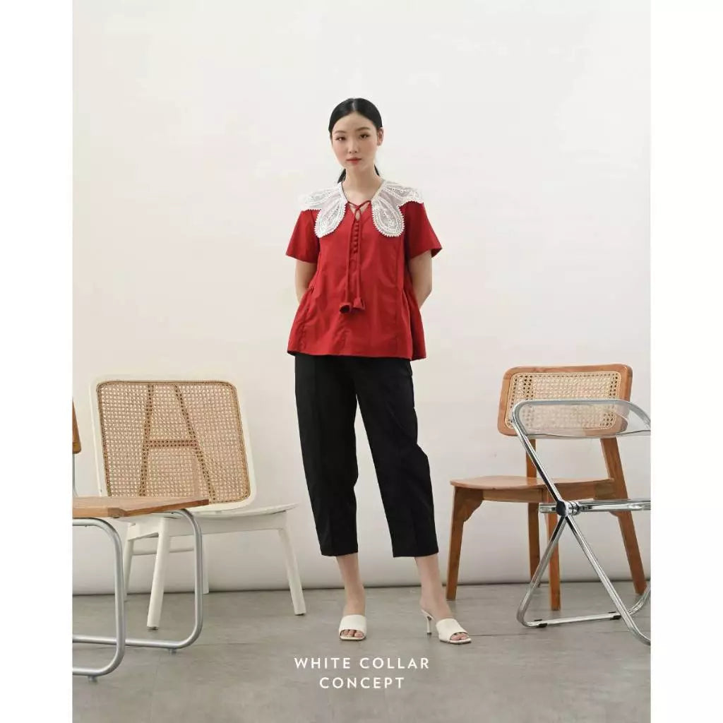 Corra Top - White Collar Concept