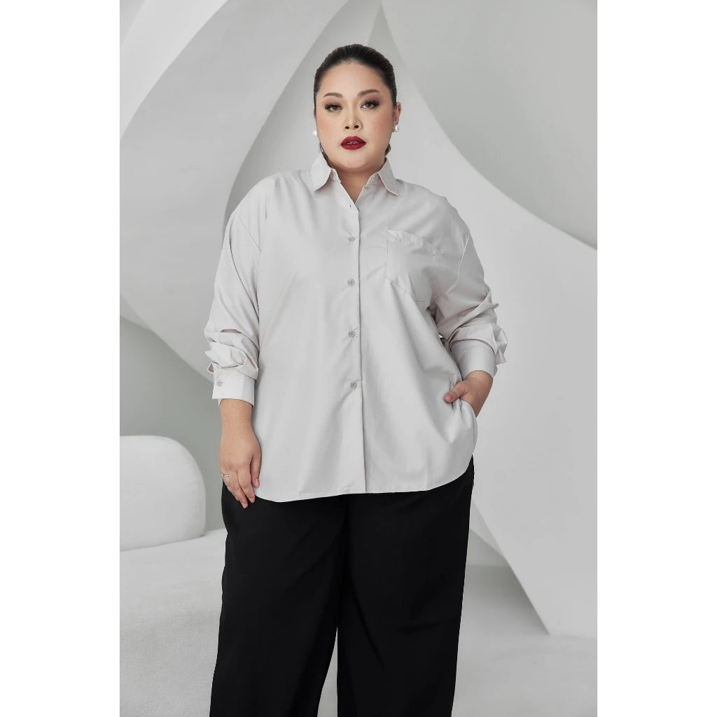 Mine Kind - Stuart Jumbo Shirt Oat - Mine