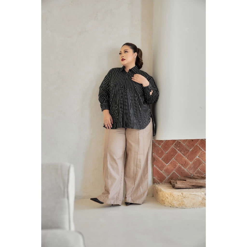 Mine Kind - Stuart Jumbo Shirt Black - Mine