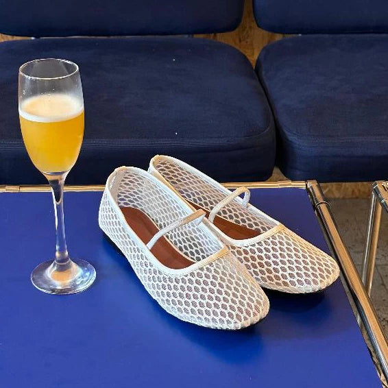 Chiffon Flats - Tangerine Marche