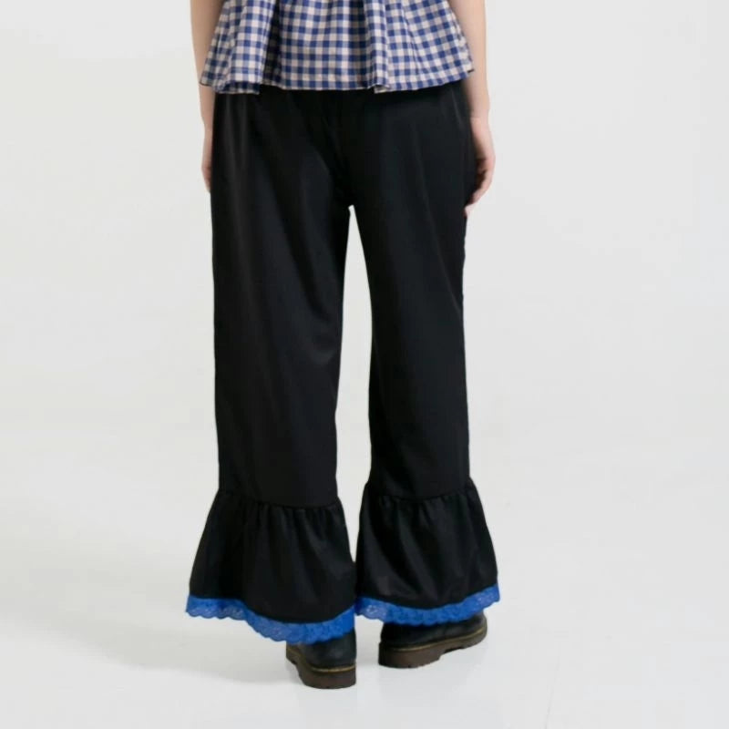 Ruffle Pants Black - Saya Saya