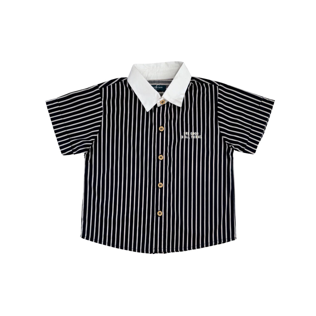 HGL Bambini - Koro Shirt Blue Black - Soleram