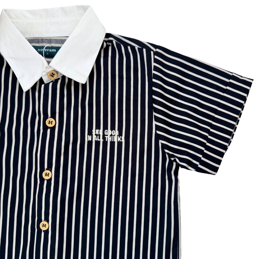 HGL Bambini - Koro Shirt Blue Black - Soleram