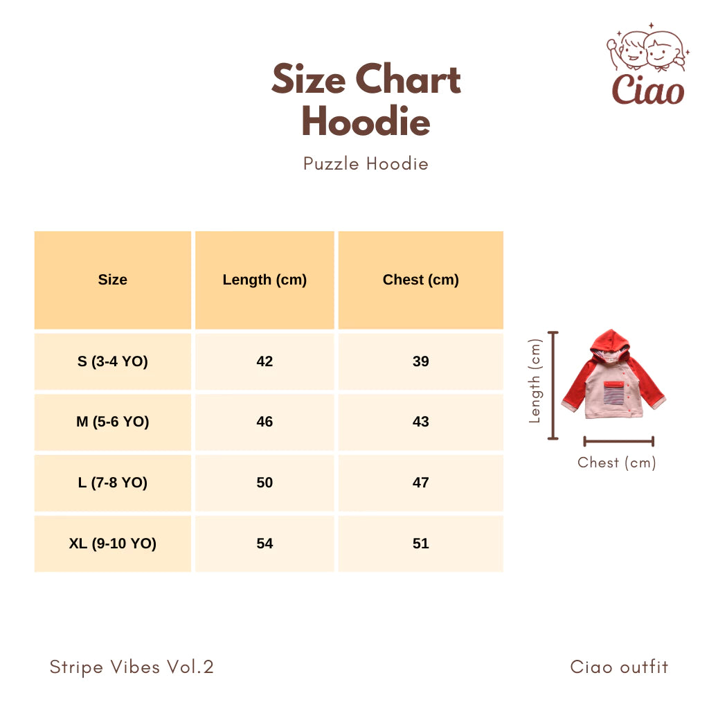 Ciao Jacket Puzzle Hoodie Color - Ciao