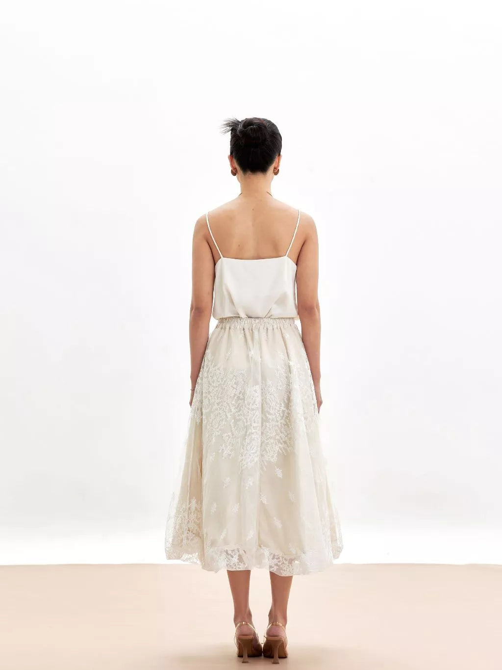 Clau Raya Skirt Ivory - Mine