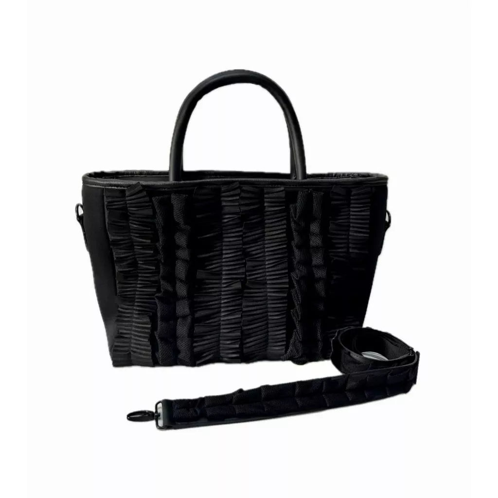 Neoprene Double Frill Bag Black - Mannequin Plastic