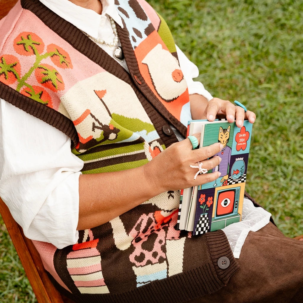 ''Golf Club'' Knitted Vest - Oh.Irv